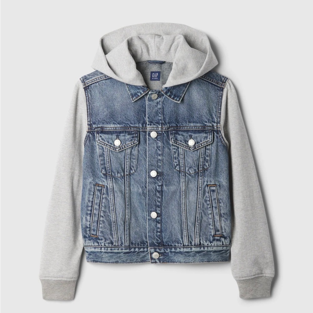 GAP Denim Sweatshirt Jacket Boys UNISEX kids sz XL (12)